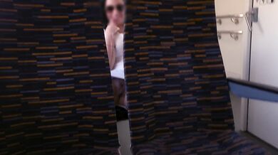 Buxom MILF Fucked Hard For Cash On Train Gushing Squirt Cumshot