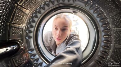 Stuck plumber girl gets face fucked dripping gigantic load