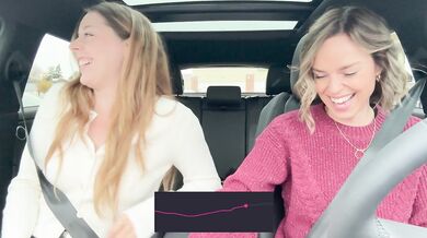 noisy drive thru orgasm bursts with the lush on full blast