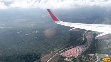 Stewardess almost caught me deepthroating her on the plane