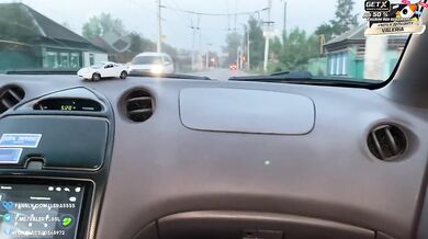 Lovense Lush makes my mom cum in panties during drive thru