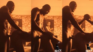 Big ebony slut slams her thick ass on my stiff cock after late night pulls