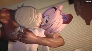 She needed no force just greedily choked on my cock while her pussy squirted creamy white