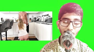Stepmom gets her tight ass fucked in the kitchen cum everywhere