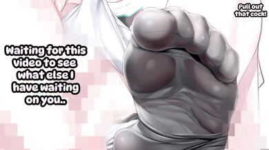 whimpers on white socks while humps his face