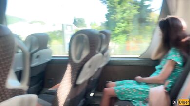 Teen Girl Gropes Stranger’s Hard Cock Under Bus Seat Teens Can’t Stay Shy