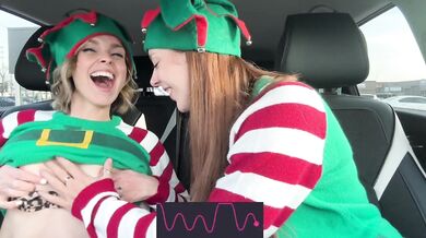 Public Lesbians Double Ended Dildo Fun