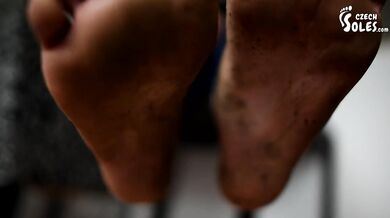 Czech feet worship dirty soles and toes