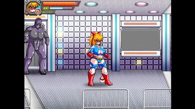 Big tits japanese superhero girl stripped down street wrestling fighters