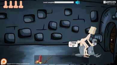 Big Tits cartoon cumshot session