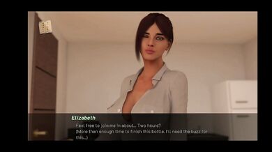 Drowning in Thick Brunette Lust Through Gameplay Baby Girl