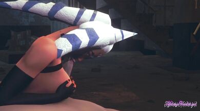 gets filled creampie after sucking in Star Wars Hentai 3D