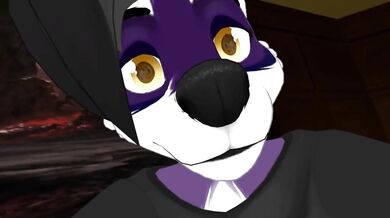 Furry fuck in Hell POV VR bathroom cage