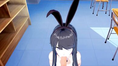 vrchat bunny sucks then fucks you raw in school