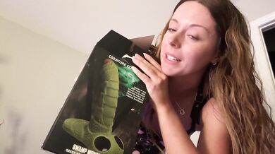 Reading got me wet then a monster cock made me cum right on my book