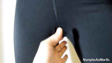 Her leggings hugged that tight small ass while I came all over it teenage kink