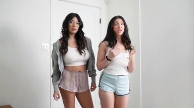 My stepsis wants my big dick now threesome fun
