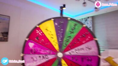 Ginger tease rides the wheel naked and horny