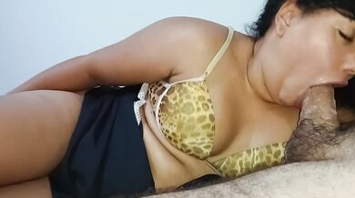 Best handjob blowjob wetting sliding hands deep throat gagging