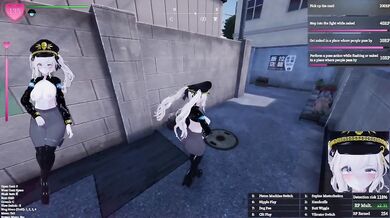 Policeman gets off hiding in daylight exhibitionist fun