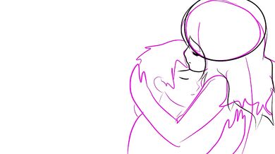 Girlfriend holds you tight after nightmare cuddles you to sleep