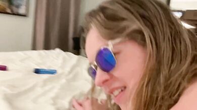 Blonde MILF gets pounded in rough doggystyle POV