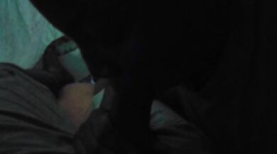 Ebony Thot Chokes Sloppy Deepthroat POV