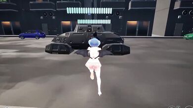 Giantess game squishes player into cum soaked hell