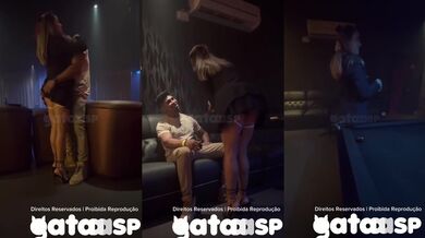 Slutty married wife gets pounded in the club's cabin by huge cock while cuckold films her blowjob