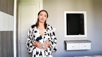 Futanari milf with massive tits gushing solo POV