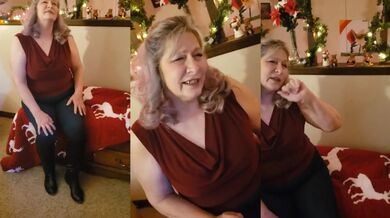 Santa Baby MILF Singing Gushing Choked Exclusive BBW HD Porn