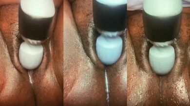 New Giant Pussy Massage Forces Solo Squirt Damp with Sex Toy Special