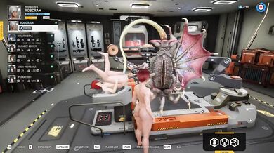 Alien Hentai Fallen Doll Gushing DP Orgy Rough Pole Dance