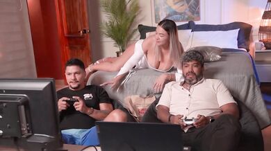 Husband Gaming While I Ride His Best Friend In Our Bed