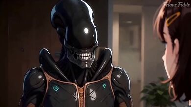 Xenomorph Alien Hentai First Time Deep Penetration Rough Sex Squirt Creampie Part 1