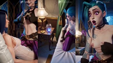 Hextech Cock Upgrade Arcane Caitlyn Futanari Fingering Handjob