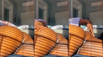 Verified Amateur Ebony Big Ass Solo Choked Cum With Anal