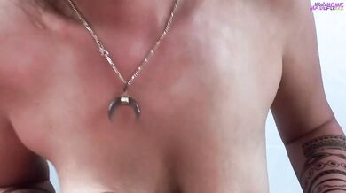 Mature MILF Teasing Real Couple Big Boobs Saggy Tits HD POV Homemade Finish Him With Cum Between Tits