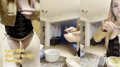 Blonde Pawg Step Mom Home Alone Naked Cooking Kitchen Testing New Toy Gushing