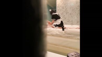 Asian Maid Girlfriend Waves Huge Ass Cunt Doggystyle From Behind In Cosplay Skirt POV