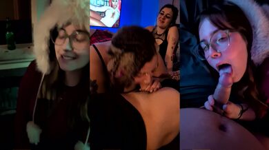Three Sluts One Cock Triple Choke Gushing Harem Orgy