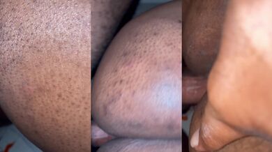Big thick dick made this ebony bbw cream twice in doggystyle
