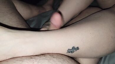 She did it with her feet and mouth small then tight