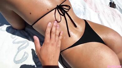 18yo Beach Babe Facefucked Choked Cum Drenched