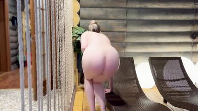 Big Tits MILF Sauna Toy Gush