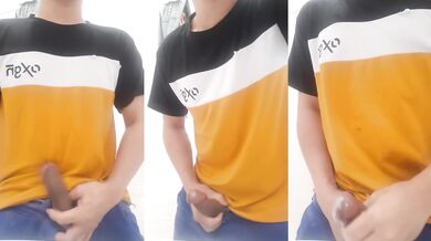 Horny teen feels the rush then savors the thick load