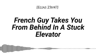 French voice in elevator tight moaning thighs trembling