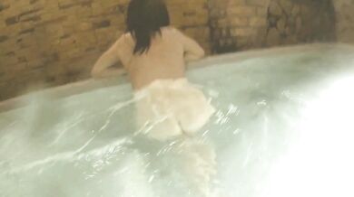 Brunette Sauna Stranger Big Dick Gushing Squirt