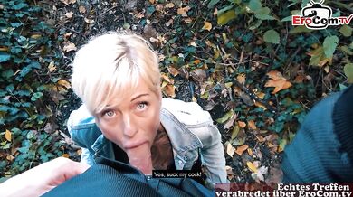 German Blonde Teen Blind Date Gets Gushed Publicly