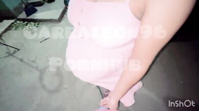 Latina pregnant milf takes a warm charger in her tight ass
